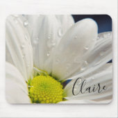 Daisy mit Dew Drops Maus Pad Mousepad (Vorne)
