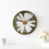 Daisy mit einer Regenfallenblende-Uhr Große Wanduhr (Zuhause)
