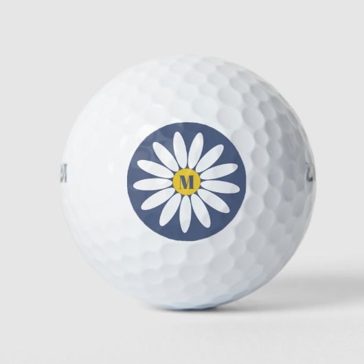Daisy mit Initial Blue Golfball (Vorderseite)