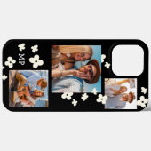Daisy Monogram 3 Foto Collage Trendy Modern Girl Case-Mate iPhone Hülle (Rückseite (Horizontal))