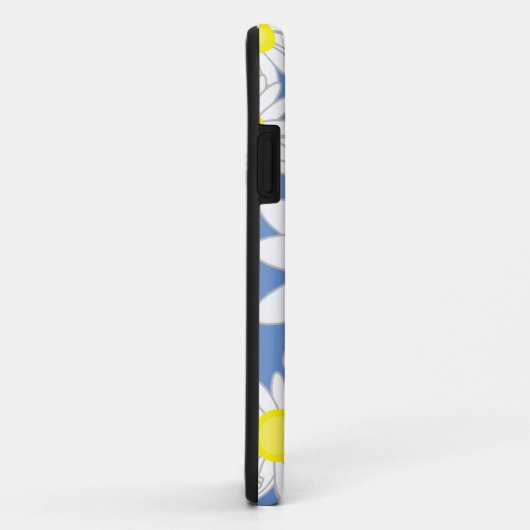 Daisy Monogram Blue White und Yellow Case-Mate iPhone Hülle (Hinten/Rechts)