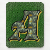 Daisy Monogram Initial A Mousepad (Vorne)
