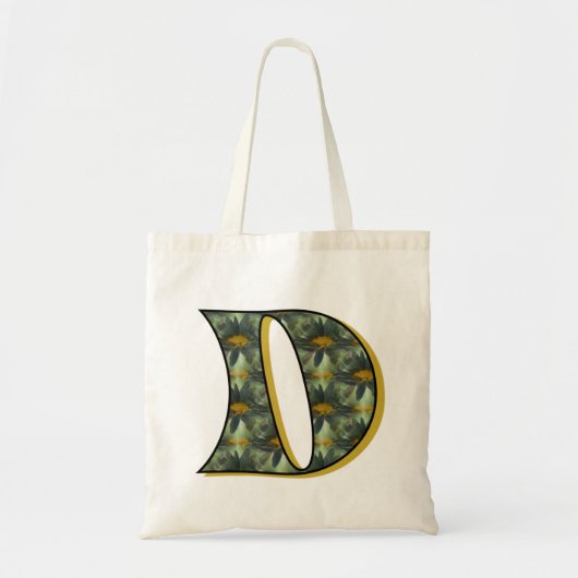 Daisy Monogram Initial D Tragetasche (Vorne)
