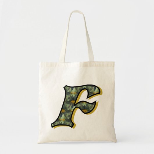 Daisy Monogram Initial F Tragetasche (Vorne)