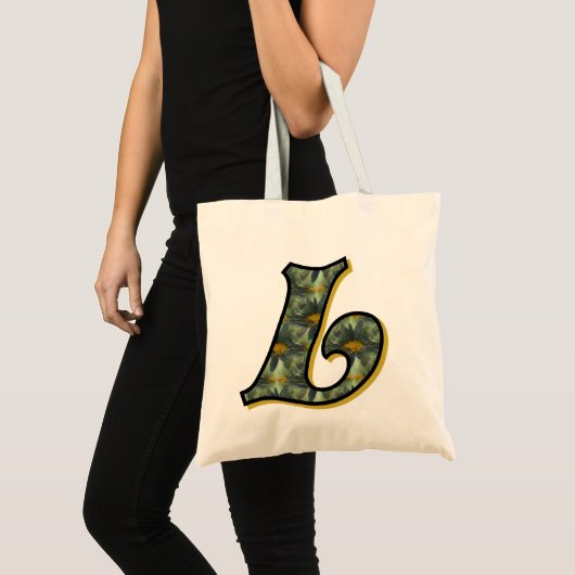Daisy Monogram Initial L Tragetasche (Vorderseite (Produkt))