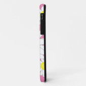Daisy Monogram Pink White und Gelb Case-Mate iPhone Hülle (Hinten/Links)