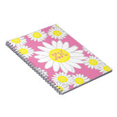 Daisy Monogram Pink White und Gelb Notizblock (Rechte Seite)