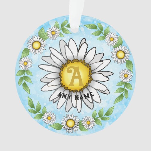 Daisy-Monogramm Ornament (Vorderseite)