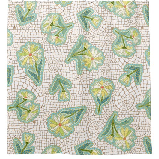 Daisy Mosaic Duschvorhang (Vorderseite)