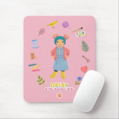 Daisy Motif Mousepad (Mit Mouse)