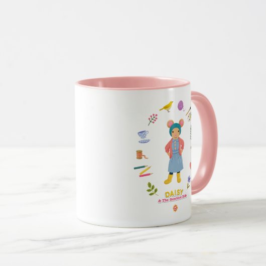 Daisy Motif Tasse (VorderseiteRechts)