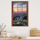 Daisy Mountain Window Illusion Poster (Küche)