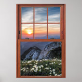Daisy Mountain Window Illusion Poster (Vorne)