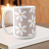 Daisy mug, Retro Flower Mug Kaffeetasse