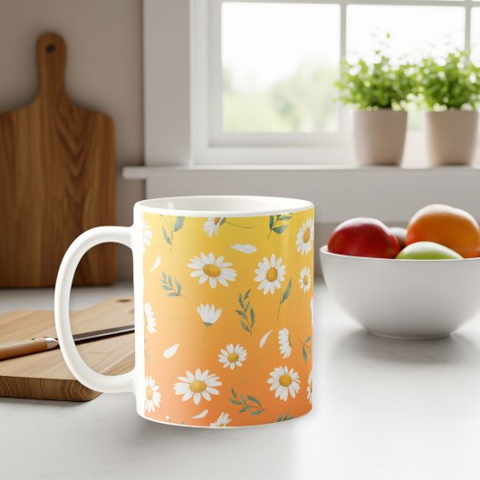 Daisy mugs , Floral gift Kaffeetasse
