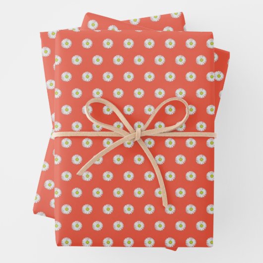 Daisy-Muster Geschenkpapier Set (Beispiel)