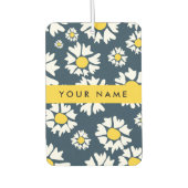 Daisy Muster, White Daisies, Ihr Name Autolufterfrischer (Vorderseite)