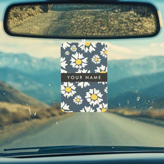 Daisy Muster, White Daisies, Ihr Name Autolufterfrischer