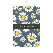 Daisy Muster, White Daisies, Ihr Name Autolufterfrischer (Rückseite)