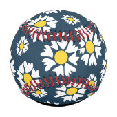 Daisy Muster, White Daisies, Ihr Name Baseball (Rückseite)