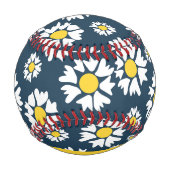 Daisy Muster, White Daisies, Ihr Name Baseball (Rückseite)