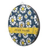 Daisy Muster, White Daisies, Ihr Name Dartscheibe (Vorderseite rechts)