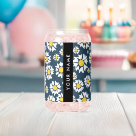 Daisy Muster, White Daisies, Ihr Name Dosenglas