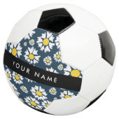 Daisy Muster, White Daisies, Ihr Name Fußball (Dreiviertel)