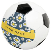 Daisy Muster, White Daisies, Ihr Name Fußball (Dreiviertel)