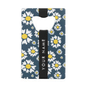 Daisy Muster, White Daisies, Ihr Name Geldbeutel Flaschenöffner (Rückseite)