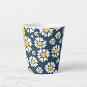Daisy Muster, White Daisies, Ihr Name Milchtasse (Vorderseite)