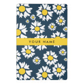 Daisy Muster, White Daisies, Ihr Name Mini Klemmbrett (Rückseite)