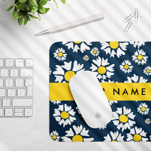 Daisy Muster, White Daisies, Ihr Name Mousepad