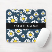 Daisy Muster, White Daisies, Ihr Name Mousepad (Mit Mouse)