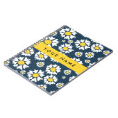 Daisy Muster, White Daisies, Ihr Name Notizblock (Linke Seite)