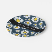 Daisy Muster, White Daisies, Ihr Name Pappteller (Schrägansicht)