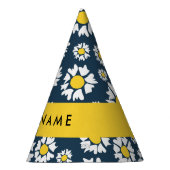 Daisy Muster, White Daisies, Ihr Name Partyhütchen (Rechts)