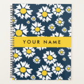 Daisy Muster, White Daisies, Ihr Name Planer (Vorderseite)