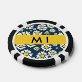 Daisy Muster, White Daisies, Ihr Name Pokerchips (Einzeln)