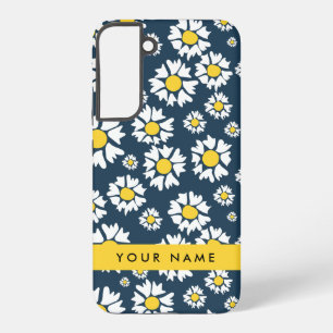 Daisy Muster, White Daisies, Ihr Name Samsung Galaxy Hülle