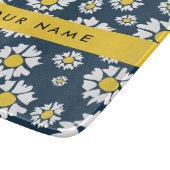 Daisy Muster, White Daisies, Ihr Name Schneidebrett (Ecke)