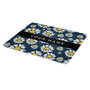 Daisy Muster, White Daisies, Ihr Name Schneidebrett