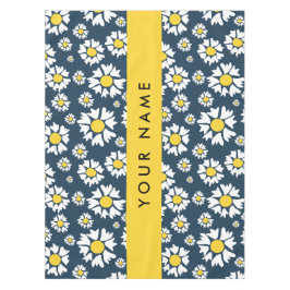 Daisy Muster, White Daisies, Ihr Name Tischdecke