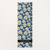 Daisy Muster, White Daisies, Ihr Name Yogamatte (Vorderseite)