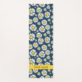 Daisy Muster, White Daisies, Ihr Name Yogamatte (Vorderseite)