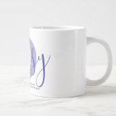 Daisy Name Bedeutung Monogramm Jumbo-Tasse (Rechts)
