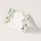 Daisy Name Cards Hochzeitstisch Vintag Art Nouveau (Vorderseite)