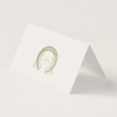 Daisy Name Cards Hochzeitstisch Vintag Art Nouveau (Rückseite)