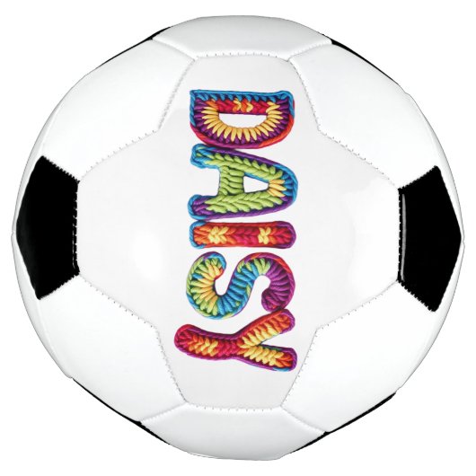 Daisy Name in lebendigem Häkelmuster Fußball (Gedreht)