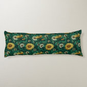 Daisy Nature Interior Dekor Boho Sofa Seitenschläferkissen (Rückseite)